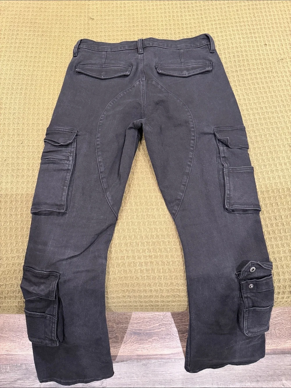Romance Slim Stacked Flare Jeans - Black